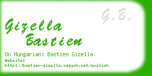 gizella bastien business card